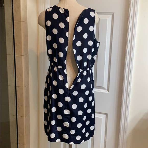 Jupe J.Crew Jaune à Pois Blancs - Taille 6, Coton, Poches Et Boutons, Occasion Très Bon état